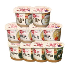 CJ제일제당 컵반 세트(미역국밥 2개 +사골곰탕국밥 + 황태국밥 2개), 2세트, 1.006kg