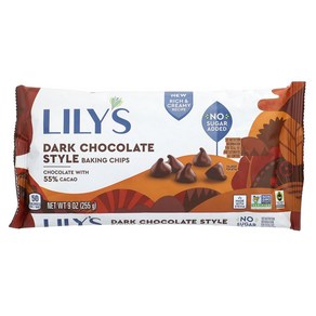 Lily's Sweets 다크 초콜릿 베이킹 칩 255g, 1개