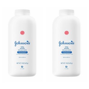 (1+1무료배송)Johnson's Baby Powde 존슨즈 베이비 파우더 약한피부용 15oz(425g), 2개, 425g