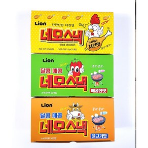 라이언 네모스낵 후라이드 치킨맛 15g x 30개입 1통, 선택3.네모스넥 치킨맛12g30개, 1개