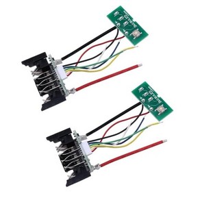 디월트용 리튬 이온 배터리 PCB 충전 보호 회로 기판 DCB200 18V 20V DCB201 DCB203 DCB204 2 개, 01 Black geen