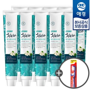 [애경][비밀세일] 2080 청은차 향기화차 치약 190g x10개 +칫솔1입 증정, 단일속성, 10개