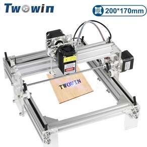 루터 루타기 라우터 데스크탑 DIY 바이올렛 레이저 조각 기계 빅 파워 사진 CNC 프린터 작업 영역 20cm x 17cm 조각기 20W, 1개