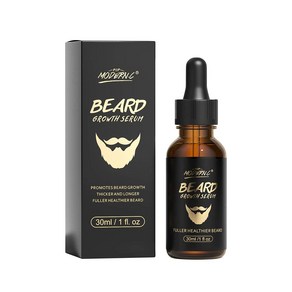 Bead Gowth Oil With Biotin Caffeine Fo Men Bead Gowth Seum Stimulate Bead Gowth Pomote Hai, 30ml, 1개