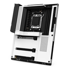 NZXT N7 B650E - N7-B65XT-W1 AMD B650 칩셋 (AMD 7000 시리즈 CPU 지원) ATX 게이밍 마더보드 통합 후면 I/O 쉴드 Wi-Fi 6 연결 화