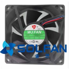 WJB2802524H-F30 DC24V FAN DC팬 80mm 사이즈 / WJ팬 / 80MM X 25MM 사이즈 / 3000RPM / MADE IN CHINA, 1개