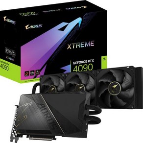 기가바이트 Gigabyte AUS 지포스 RTX 4090 Xteme WATER포스 24G 그래픽 카드 올인원 냉각 시스템, GeFoce RTX 4090 XTREME WATERF