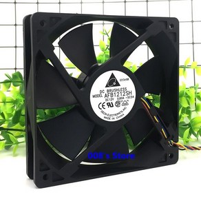 PC 서버용 CPU 쿨러 팬 AFB1212SH -F00 3 핀/-5C54 4 핀 120mm 120x120x25mm 12V 0.80A PWM 냉각 3400RPM 113CFM, [02] 4 P, 1개