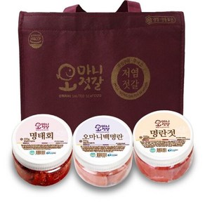 [오마니젓갈]명품 오마니세트 3호(명란젓+백명란+명태회/각350g), 1개, 350g