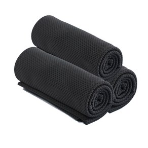 더커진 헬스 스포츠 쿨 타월 3개 와이드 95x30cm 건식수건 KC인증 알러지검사완료, 다크그레이3장