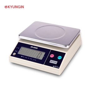 경인 전자저울 KS Seis 2kg(1g)~30kg(10g) 주방저울 계량 듀얼디스플레이, KS-6000 (2g), 1개