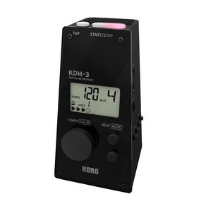KORG (코르그) 메트로놈 KDM-3 BK 블랙 개인 연습 파트 연습 앙상블 연습에 최적 대음량 120 시간 연속 가동 경량 컴팩트 운반, 자세한 내용은 참조, 1개