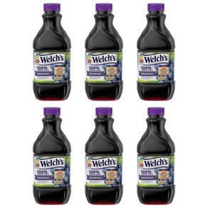 Welch's 100% Concod Gape juice 웰치스 100% 콩코드 포도주스, 6개, 1.36L