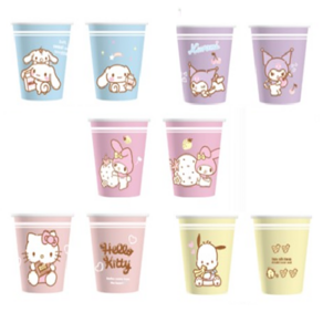 릴팡 산리오 컬러 종이컵 184ml 50입, 1개, 50개