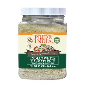 Pide Of India - Exta Long Indian Basmati Rice - Pide Of India - 아주 긴 인도 바스마티 쌀 - 자연적으로 숙성된 향기로운, 1개, 680.39g