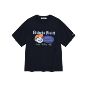 국내매장상품 EBBETSFIELD 이벳필드 반팔티 EBFD 망점 그래픽 반팔 티셔츠 네이비 EB2402ST37NA 319823