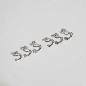 [1.2mm] 써지컬 진주 에스형 꼬임 피어싱
