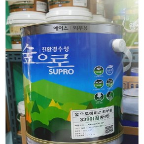 KCC 숲으로 에이스 외부용 3.78L 무광 담장 외벽 외부수성페인트, 황색, 4.78L, 1개