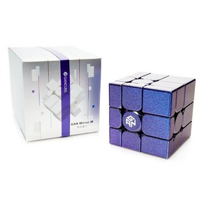 3X3 GAN Mio M 간 미러 M 간즈 간큐브 선수용 스피드 마그네틱 루빅스 큐브, Shining Violet UV Coated, 1개