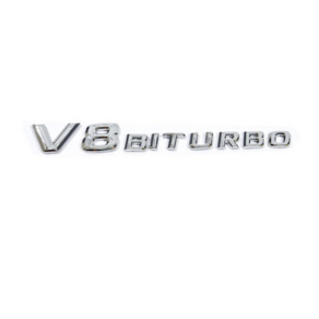 [주주파츠몰] 벤츠 휀다 V8 V12 바이터보 BITURBO 이니셜 엠블럼 17년이전 전차종 호환 용품, 04. V8 BITURBO (OLD)