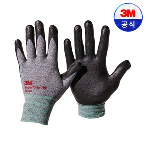 3M 슈퍼그립 터치 코팅 작업 장갑, 3개