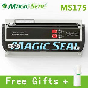 가정용진공포장기 MAGIC SEAL MS175 진공 식품 봉인기 습식 가정용 포장기 커피콩 사료 밀봉