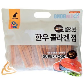 LUVBONG 애견용 한우콜라겐껌 연어 100GX8, 800g, 1개