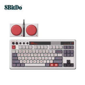 8bitdo 레트로 유무선 기계식 키보드 게이밍 핫스왑 87키 AB슈퍼키 포함