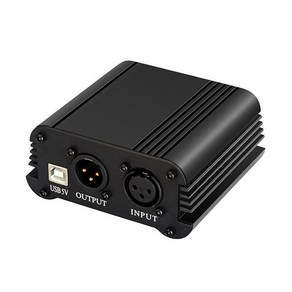 USB 팬텀파워 48V 콘덴서 마이크 증폭기 방송 캐논선