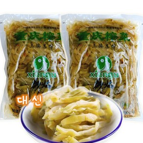 중국수입 짜차이 슬라이스 1kg 두봉지