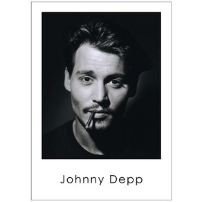 조이포스터 TBM-509 조니뎁 Johnny Depp 영화 포스터 브로마이드 흑백 셀럽 배우 스모킹