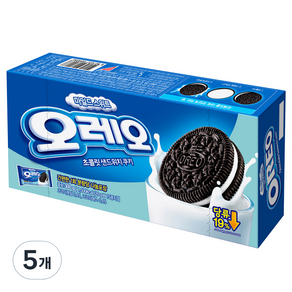 오레오 마일드스위트 초콜릿샌드위치 쿠키, 300g, 5개