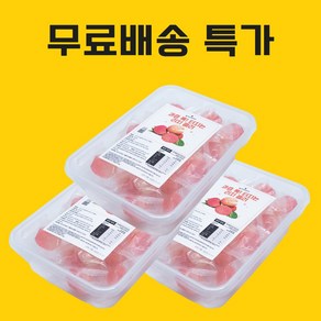 과즙 톡 리치 젤리 개별포장 유치원 요양원 어린이집 골프간식 까먹는젤리, 3개, 200g