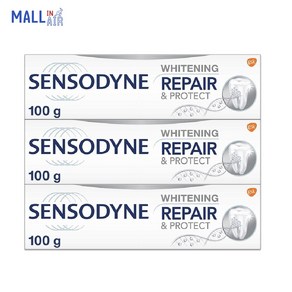 센소다인 화이트닝 리페어 & 프로텍트 치약 100g x 3개 묶음