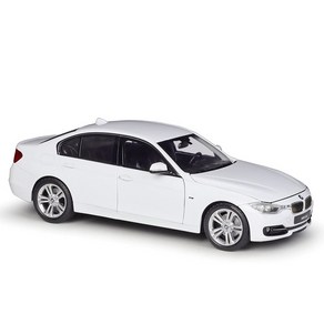 1:24 Welly 웰리 BMW 3시리즈 F30 다이캐스트 모형자동차, 화이트, 1개