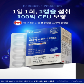 로니웰 장케어 100억 프로바이오틱스 500mg x 60캡슐, 2박스, 60정