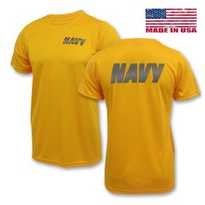 미해군 노랑 NAVY PT 반팔 티셔츠 옐로우 네이비 SOFFE US NAVY PT T-Shirt