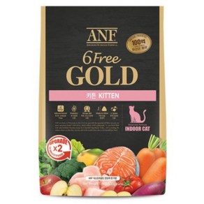 ANF 6프리 식스프리 골드 인도어 캣 키튼 고양이사료 1.6kg, 1개, 닭