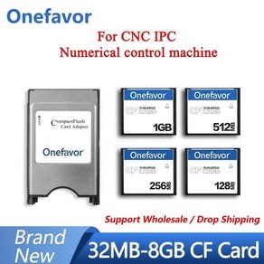 컴팩트 플래시 CF 카드 PCMCIA 어댑터 CF 메모리 카드 CNC IPC 수치 제어 기계용 128MB 256MB 512MB 1GB 2GB 4GB, 7) 2GB, 1개