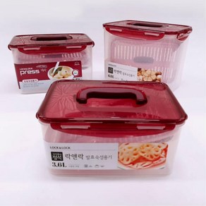 공기접촉차단 발효숙성 누름판 밀폐 김치통 냉장고보관밀폐용기 김치저장통 반찬통, 뉴와인김치통3.6리터, 1개