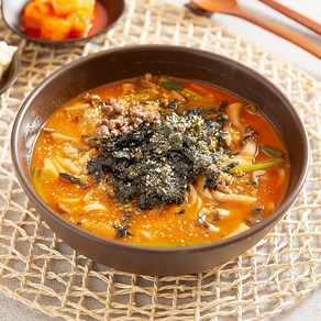 (장칼마켓) 간편조리 방송맛집 강릉 장칼국수 얼큰 칼국수 밀키트 쿠킹박스 캠핑 음식 2인분, 550g, 2개