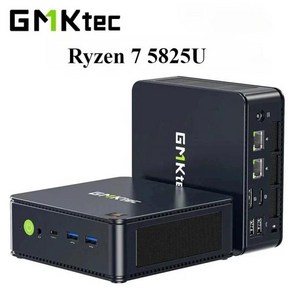 미니 PC 컴퓨터 소형 데스크탑 GMKtec 데스크톱 게이머 M5 플러스 Ryzen 7 5825U, 없음, 16GB, 11) DDR4 16GB 500GB SSD - UK