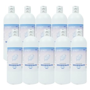 아이드랩 렌즈 식염수 하드 소프트 드림렌즈 세척액 헹굼, 10개, 500ml