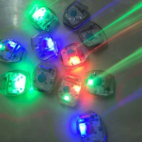 LED 발광단추 꼬다리 단추 버튼 샌들 신발 부자재 DIY