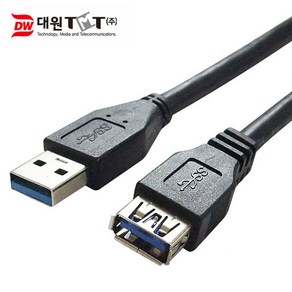 대원TMT USB3.0 연장케이블 연장선 확장 AM-AF 5Gbps, 1개