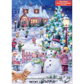 Snowman Celebration Chocolate Advent Calendar (Countdown to Chr 눈사람 축하 초콜릿 출현 달력(크리스마스 카운트다운) 2.65온