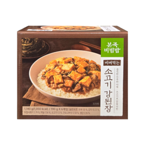 본죽비빔밥 소고기 강된장 190g 6입, 6개