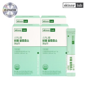 스키니랩 비움 11종 발효 효소 매실맛 30포(1개월분), 90g, 4박스