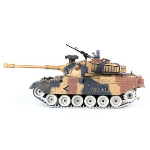 Rc 탱크 Us M60 Patton Geman Panthe 2 이스라엘 Mekava Mbt 1/18 장난감 군용 금속 모드 원격 제어 전기, [05] M60 Patton, 한개옵션1