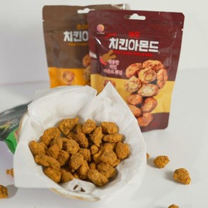 히트상품 매콤 후라이드 치킨아몬드 3봉 매콤 아몬드튀김, 1개, 80g